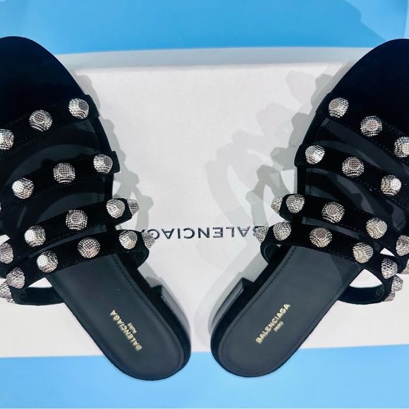 BALENCIAGA Studded Slide Sandal, 35 - Picture 8 of 13